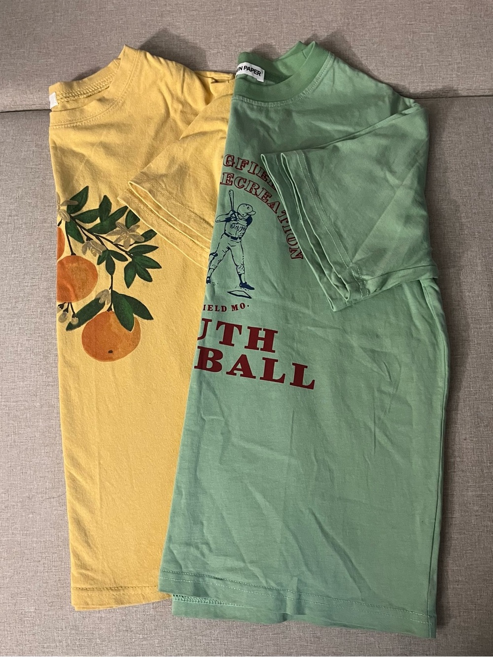 Colorful Korean-style tops